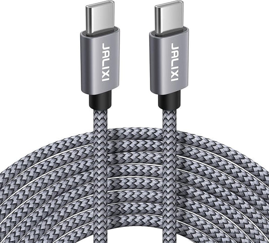 20FT USB C to USB C Cable, Extra Long USB C Cable Fast Charging, 60W Type C Char